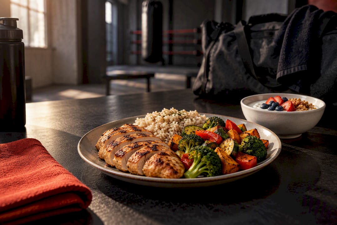 Match Food to Training Days: Boxing Diet Plan with 20–40g Protein hero image
